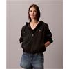 Calvin Klein Giacca antivento in nylon con cappuccio Black Uomo