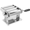 Generico Macchina Pasta Fresca Manuale Cucina Stendi Impasto Acciaio Inox 2 Rulli 170mm