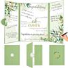 HILAVO Baby Shower Guest Book Sage Green Safari Oh Baby Signing Guestbooks Alternative Sign in Book Signature Memory Book Regali per Ragazzi Ragazze Cartello Creativo Scheda Scheda Ricordo Baby Shower