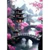 MOTGOM DIY Diamond Painting Kit Paesaggio, 5D Pittura Diamante Kit, Diamond Painting Ricamo a Punto Croce Artigianale Per La Decorazione Della Parete Di Casa 30x40cm