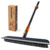 CLEANHOME Detergente per piastrelle e spazzola 2 in 1, manico telescopico 150 cm