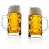 Stölzle Lausitz Oberglas ISAR Boccale 1,0l l Boccale da litro originale dell'Oktoberfest I 2 boccali con manico I Bicchiere da birra tradizionale I lavabili in lavastoviglie I Di pregio