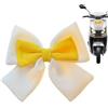 Wgoihd Accessorio per casco, grazioso fiocco 3D, per conducenti, donne, auto, moto, scooter elettrici