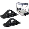 VINTORKY Supporto per Pagaia in PVC 2 Pezzi Design Multi Fori, Facile da Montare per Tende da Pesca e Ombreggiature, Accessori Kayak e Barca Gonfiabile
