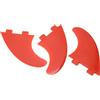 Ahgsup Pinne per Tavola da Surf Set di 3 Pinne Thruster Durevoli in PVC e Fibra di Vetro per Longboard e Paddle Board Rosse