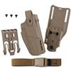 Generic Fondina Tattica Da Cosciale Con Doppia Sicura For P320 M17/M18 MK-17 Airsoft, Custodia Con Sistema QLS A Sgancio Rapido E Piattaforma Da Gamba Con Attacco For Cintura(Brown)