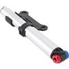 FILFEEL Pompa per Bici in Lega di Alluminio con Testa a Doppia Valvola - Pompa a Mano Portatile per Strada, Montagna e Bici - Gonfiatore per Pneumatici Compatto da 14,5 Cm con Manometro Fino a 160 PSI