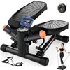 GOQELK Stepper Fitness Casa- Mini Stepper Tecnologia esclusiva di regolazione dello smorzamento, Con Display Intelligente, Home Trainer, Capacità Di Carico 150+KG
