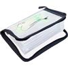 Generisch Raccoglitore per esche, 10 pagine in PVC trasparente, con raccoglitore ad anelli, organizer per esche, in con facile accesso, valigetta portatile per attrezzi da pesca