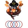 Vitsrisea Giochi di carnevale per esterni, gonfiabile, per lanciare cappello di , giochi da giardino, per giardino, compleanno, campeggio, spiaggia, aula, scuola, carnevale e picnic