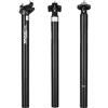 BSSOK Wake - Reggisella in lega di alluminio, 27,2 mm, 30,9 mm, 31,6 mm, 400 mm, per mountain bike e bici da strada BMX (nero, 31,6 mm)