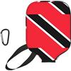 CNTDBU Custodia in neoprene con bandiera di Trinidad e Tobago, con tasca in rete, moschettone per borsa da palestra