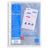 Exacompta Cod. 5250E Confezione da 50 buste perforate in polipropilene liscio Spessore 6/100 Perforazione universale a 11 fori Formato A4 Incolore