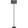 Lampada Da Terra Moderna Con Doppio Paralume E Interruttore A Pedale, Ø33 X 152.5 Cm, Nero