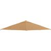 Tetto Di Ricambio Per Gazebo 3x3m In Poliestere Con Prese D'aria E Fori Di Drenaggio, Beige