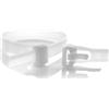 Plastic Hardware Store Fascette in Plastica (Nylon) Riapribili, Fascette Stringicavo Riutilizzabili per Cablaggi di Cavi - 1_150X7,6 - Bianco - 25 pezzi - Plastic Hardware Store