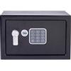 YALE Cassetta di Sicurezza Compatta YSV/200/DB1 Nero, Tastiera Digitale, Indicatori di Luce LED, Fissaggio Parete e Pavimento, Capacità 8 L, Dimensioni 200 x 320 x 200 mm, Piccola, Versione Precedente