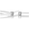 Plastic Hardware Store Fascette in Plastica (Nylon) Riapribili, Fascette Stringicavo Riutilizzabili per Cablaggi di Cavi - 2_200X4,8 - Bianco - 25 pezzi - Plastic Hardware Store