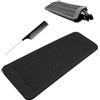 SEMINISMAR Tappetino Resistente al Calore per Capelli, Tappetino Resistente Al Calore per Ferri Arricciacapelli (Nero, Silicone, 282x142 mm)