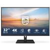 Philips Serie 1000 32E1N1800LA/00 LED display 80 cm (31.5") 3840 x 2160 Pixel 4K Ultra HD LCD Nero - 32E1N1800LA/00