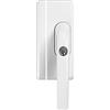 Abus Fo400N Al0125 Maniglia con Blocco, Serratura a Spinta con Cilindro per Finestre, Chiave Maestra, Livello di Sicurezza: 10, 36983, Bianco