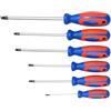 CON:P Set Giraviti Torx, Punta Magnetica, Misure TX10-15-20-25-30-40, Manico Ergonomico Bimateriale Antiscivolo, Confezione da 6 pezzi