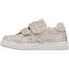 Naturino Sneakers in Tessuto Glitterato e Suede, Argento Nichel 40
