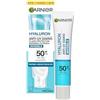 Garnier SkinActive Hyaluron Anti-UV Diario Fluido Protezione barriera cutanea invisibile con [Acido ialuronico + Glicerina]. Protegge e idrata tutto il giorno. FPS 50+. Adatto per pelli sensibili. 40