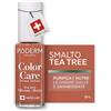 PODERM Smalto Cura per Unghie con Tea Tree - Terracotta | Swiss Lab - 8ML | Arricchito con Tea Tree, Silicio & Biotina | Purifica, Schiarisce & Nutre le Unghie Gialle | Creato da una Podologa