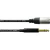 CORDIAL - CFM 6 MV - Cavo audio bilanciato, da XLR maschio a jack stereo 6,3 mm, lunghezza 6 m, nero