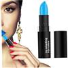 Weduspaty Rossetto e opaco, rossetto di velluto idratante impermeabile per labbra, trucco a tema Halloween, blu cielo