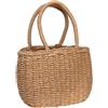 BeVistoso Borsa in Paglia Borse in Paglia di capacità per Donna Borsa Tessuto Casual con Manico Superiore per Viaggi Estivi Spiaggia