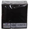 DOPLA SPA Tovagliolo nero cm 25x25 100 pz - tovaglioli