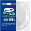 DOPLA SPA Piatto frutta ottagonale bianco cm 17 pz 25 - piatti