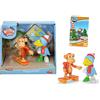 Dickie Toys - Eroi della città, il set di figure con Casimiro il Corvo e Anton la Scimmia, incluso skateboard con ruota libera e carta collezionabile con codice segreto