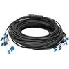 DIGITUS Cavo di breakout 12 fibre SM G.657.A1 LC/UPC-LC/UPC colore universale nero 150m
