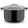 WMF Fusiontec Mineral Pro, Kochtopf mit Deckel, 24 cm, Black 3201114010 4000530758965