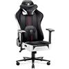 DIABLO Sedia da Gaming in Tessuto X-Player 2.0 - Gaming Chair Ergonomica Braccioli 3D - Cuscino Cervicale/Lombare Funzione Dondolo - Sedia per PC, Poltrona Gaming, Sedia Ufficio 150 kg - Normal (L)