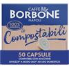 Caffè Borbone Le Compostabili - 50 Capsule Compatibili Lavazza®* A Modo Mio®*, Caffè Macinato in Capsule Compostabili 100% Arabica - Compatibili con Macchine da caffè Lavazza®* A Modo Mio®*