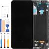 LADYSON Schermo di Ricambio per Samsung Galaxy A30 A305 Schermo LCD Touch Digitizer Display con Adesivi Parti di Riparazione Kit + Strumenti gratuiti (Nero con Cornice)