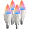 Govee E14 Lampadina Intelligente RGBWW, Compatibile con Matter e Google Assistant, 450LM, Controllo di Gruppo, 4.8W, fai da te, 16 Milioni di Colori, 54 Scene, Set di 4