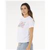 Rip Curl Sun Rays Cropped Tee Optical White, M