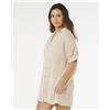 Rip Curl Paradise Check Cover Up Off White, XS