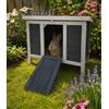 BUNNY BUSINESS Casetta gigante per conigli/porcellini d'India, extra large, 60 L × 47 P × 50 H cm (grigio-gigante)