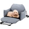 Ferplast Borsa per Cani CRUISER 3-in-1, Trasportino e Sedile Auto, con Tracolla e Maniglie, Cuscino Reversibile, Fissaggio Sicuro con Cinghia e Moschettone Magnetico, 52 × 46 x h 35 cm, Grigio