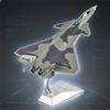 Modello J-20 Ugelli Doppi Jet Stealth con Supporto