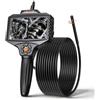 VEVOR Telecamera Endoscopica Articolata a Doppia Lente con Luce, Rotazione a 360°, Schermo IPS HD da 5'', Funzione Schermo Diviso, Zoom 8x, Cavo Impermeabile IP67 da 5 m, per Settore Auto e Idraulica
