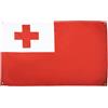 AZ FLAG Bandiera Tonga 150x90 cm Tonghese Poliestere Leggero 4 Occhielli | Uso interno bandiera decorativa doppie cuciture e bordi rinforzati con occhielli metallici