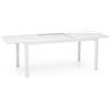 LBSIGN Tavolo In Alluminio Allungabile Da Esterno 100x200-300 Cm Ever Bianco