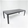 LBSIGN Tavolo In Alluminio Allungabile Telescopico 100x200-280 Cm Telex Antracite